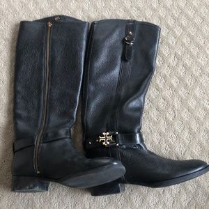Tory Burch black tall boots size 9